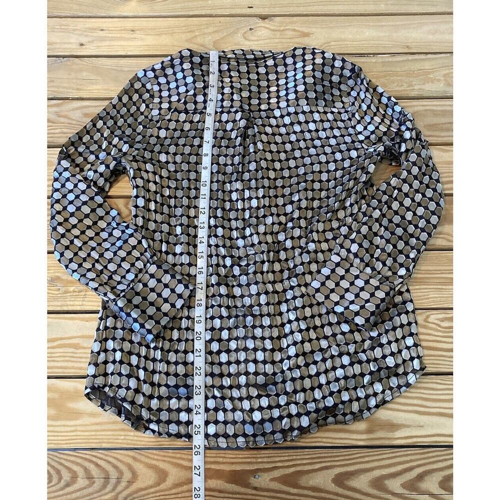 Chicos Patterned Button Up Shirt Size 0 Women’s G… - image 6